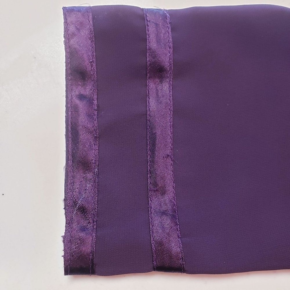 Artizara Dress size Medium Plum purple long sleeve shift pleated contemporary - Picture 4 of 10
